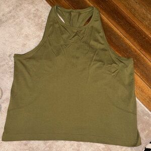 Lululemon Athletica Khaki Green Tank Top